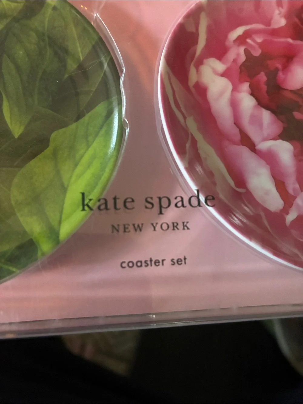 Kate Spade New York patio floral melamine coaster set Botanical Floral Prints